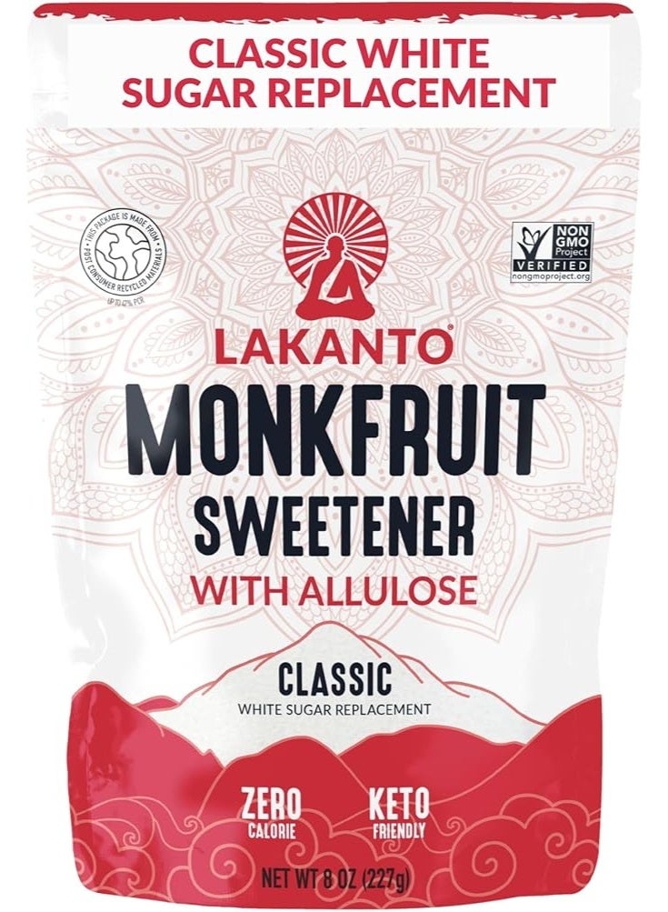 LAKANTO Lacanto, Monk Fruit Sweetener with Allulose, Classic, 8 oz (227 g) - Image 2